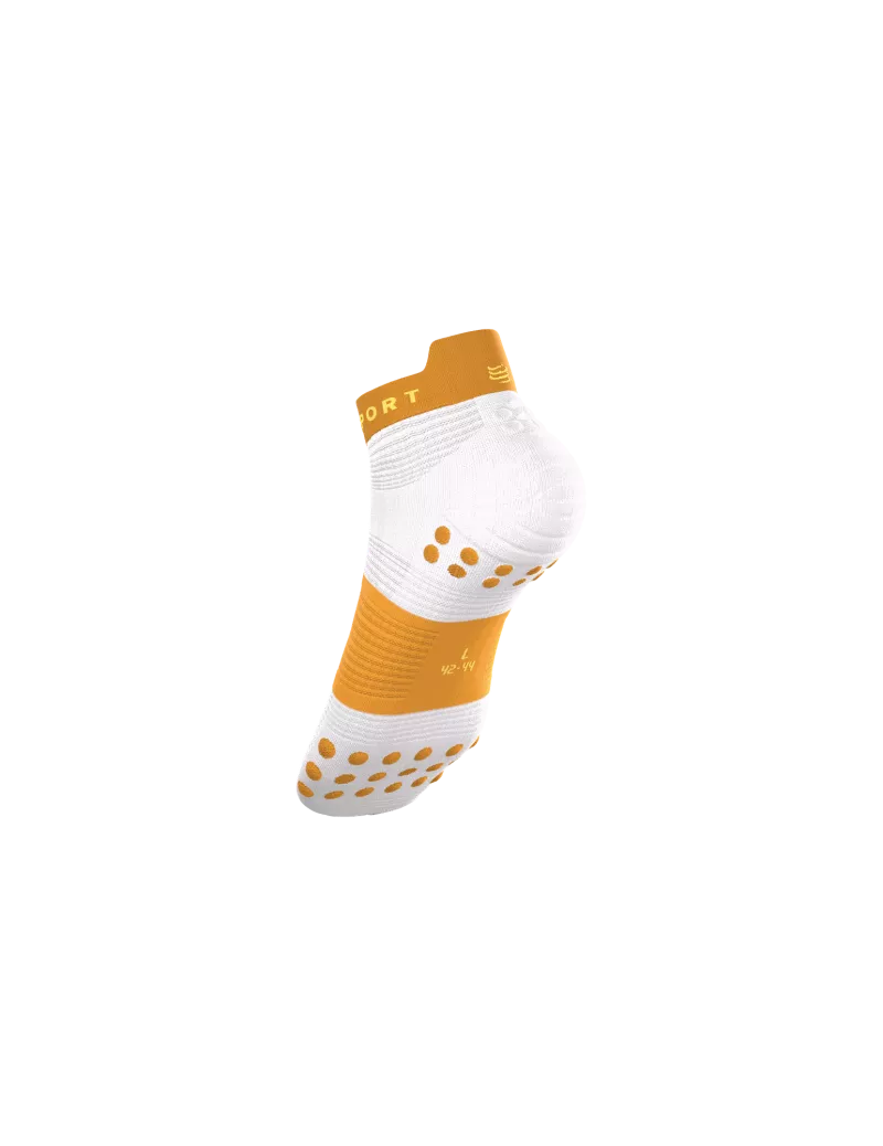 Tất Chạy Bộ Compressport Pro Racing Socks v4.0 Run Low - Vàng Sunflower