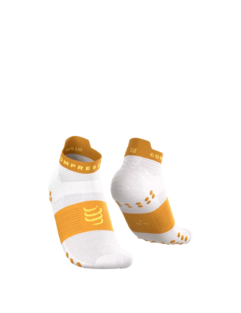 Tất Chạy Bộ Compressport Pro Racing Socks v4.0 Run Low - Vàng Sunflower