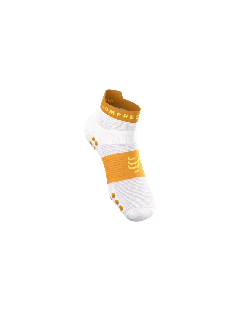 Tất Chạy Bộ Compressport Pro Racing Socks v4.0 Run Low - Vàng Sunflower