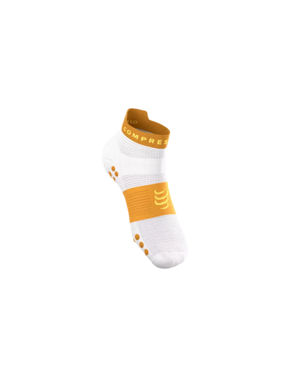 Tất Chạy Bộ Compressport Pro Racing Socks v4.0 Run Low - Vàng Sunflower