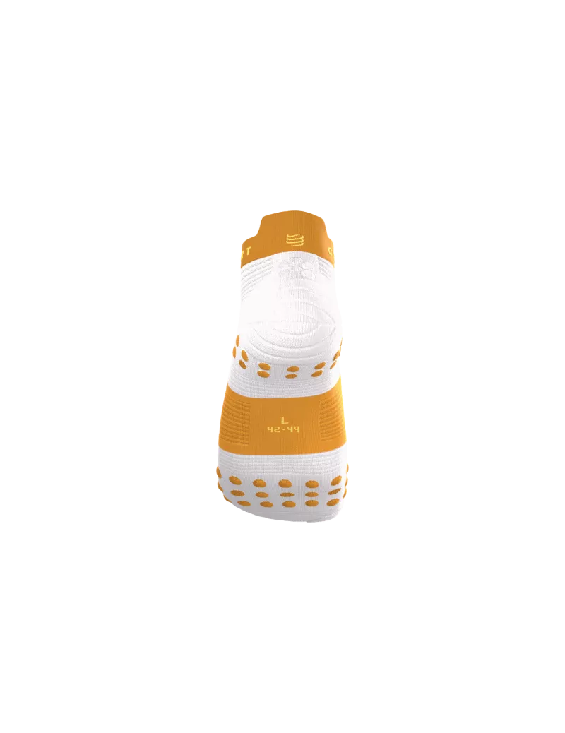 Tất Chạy Bộ Compressport Pro Racing Socks v4.0 Run Low - Vàng Sunflower