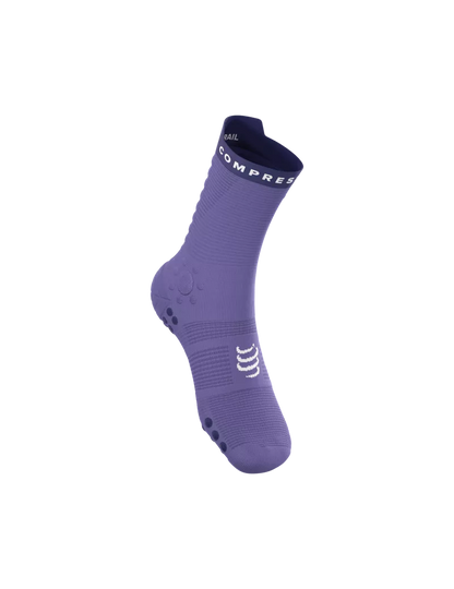 Tất chạy Trail Compressport Pro Racing Socks v4.0 Trail - Tím Peacoat