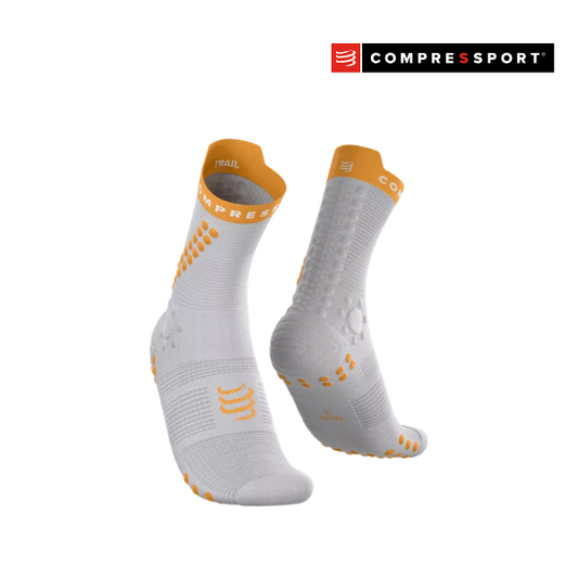 Tất chạy Trail Compressport Pro Racing Socks v4.0 Trail - Gray Violet/Apricot