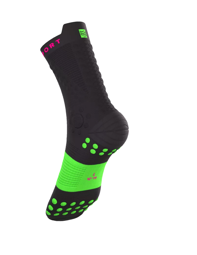 Tất chạy Trail Compressport Pro Racing Socks v4.0 Trail (Phiên bản UTMB) - Đen