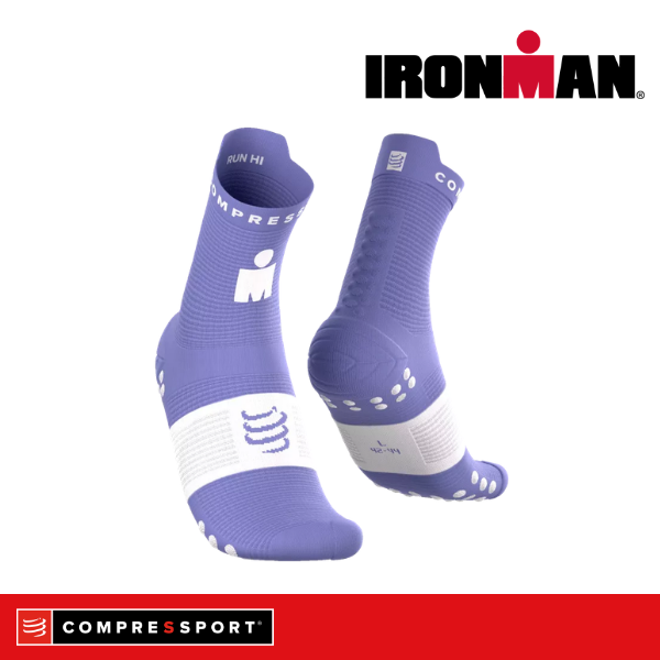 Tất Chạy Bộ Compressport Pro Racing Socks v4.0 Run High IRONMAN 2026 - Tím Jacaranda