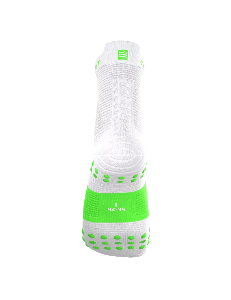 Tất Chạy Bộ Compressport Pro Racing Socks v4.0 Run High IRONMAN 2026 - Xanh Neon