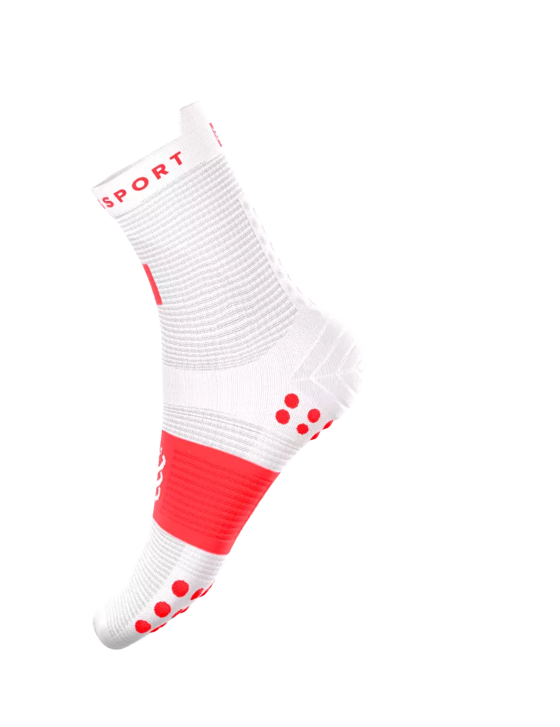 Tất Chạy Bộ Compressport Pro Racing Socks v4.0 Run High IRONMAN 2026 - Đỏ Neon