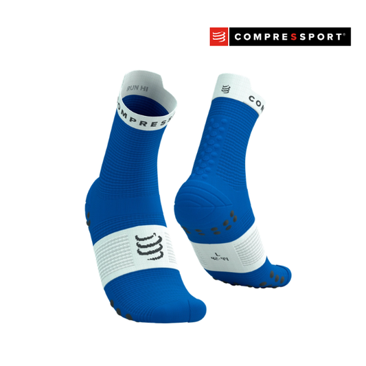 Tất Chạy Bộ Compressport Pro Racing Socks v4.0 Run High - Xanh Princess