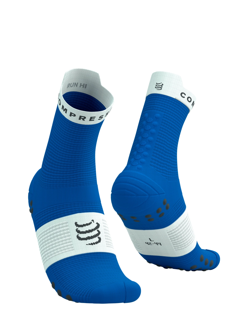 Tất Chạy Bộ Compressport Pro Racing Socks v4.0 Run High - Xanh Princess