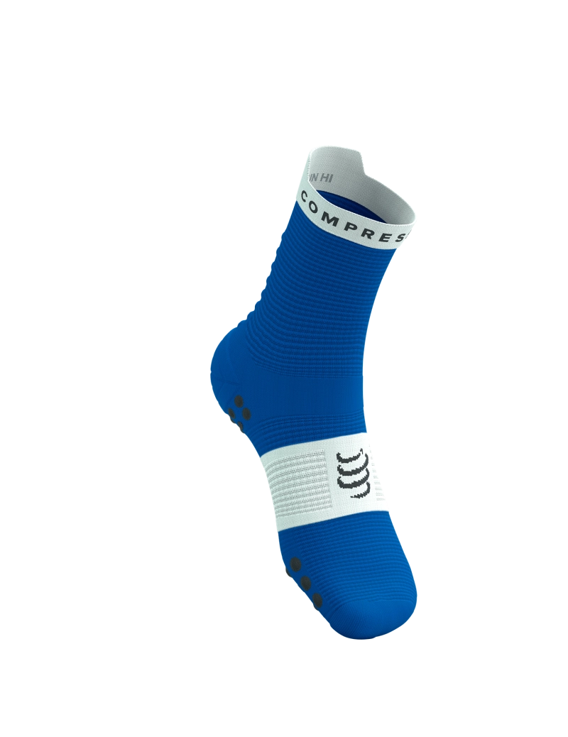 Tất Chạy Bộ Compressport Pro Racing Socks v4.0 Run High - Xanh Princess