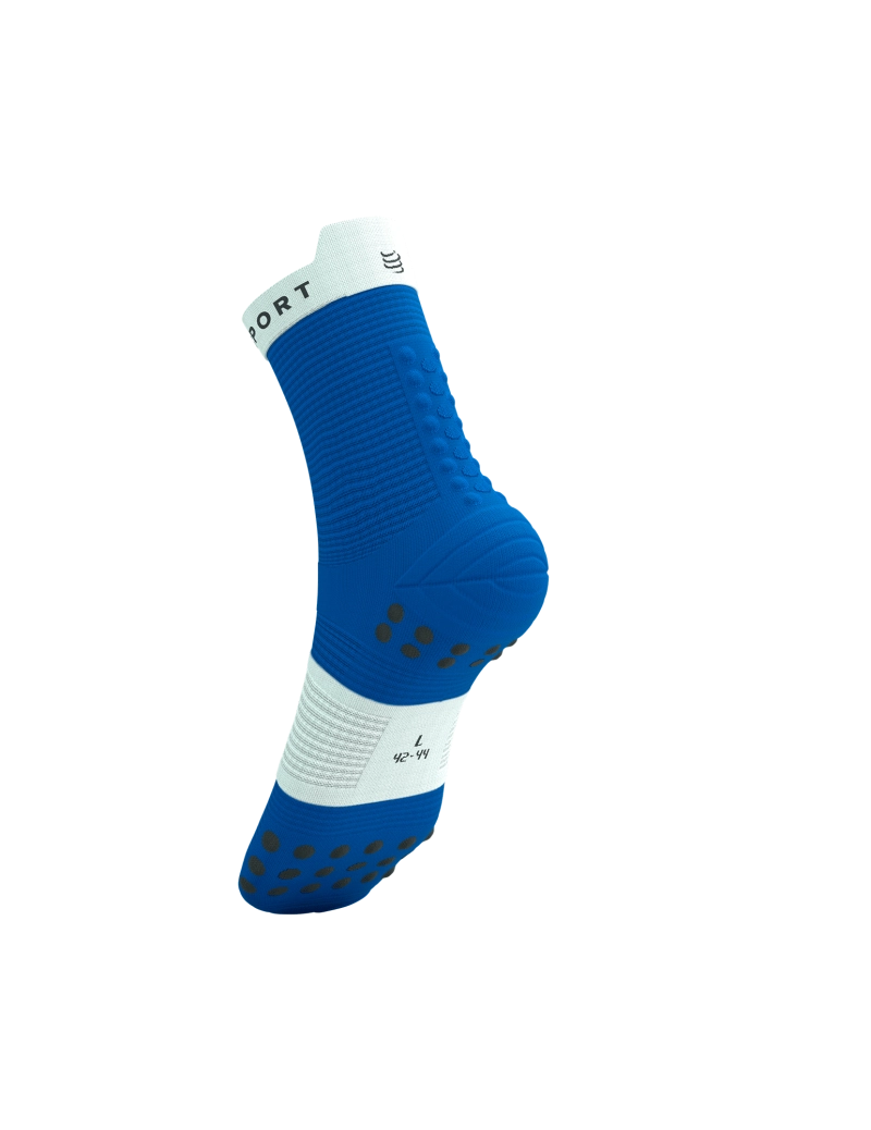 Tất Chạy Bộ Compressport Pro Racing Socks v4.0 Run High - Xanh Princess