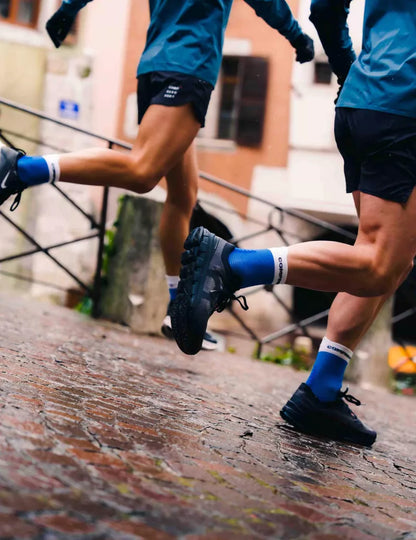 Tất Chạy Bộ Compressport Pro Racing Socks v4.0 Run High - Xanh Princess