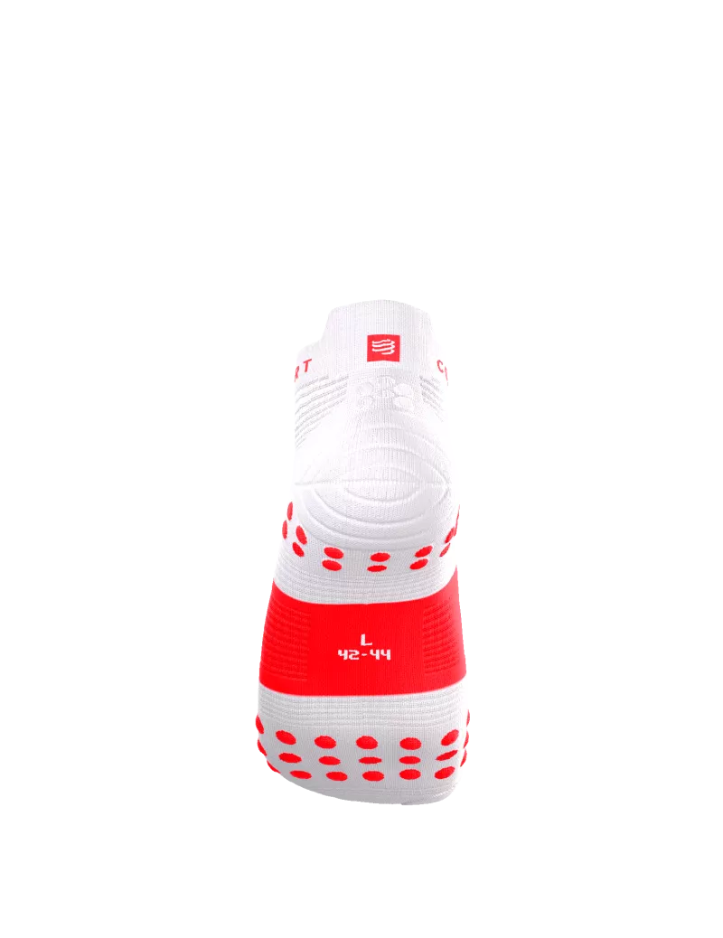 Tất Chạy Bộ Compressport Pro Racing Socks v4.0 Run Low IRONMAN 2026 - Trắng/Đỏ