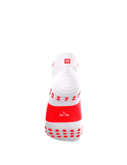 Tất Chạy Bộ Compressport Pro Racing Socks v4.0 Run Low IRONMAN 2026 - Trắng/Đỏ