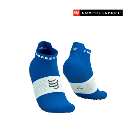 Tất Chạy Bộ Compressport Pro Racing Socks v4.0 Run Low - Xanh Princess