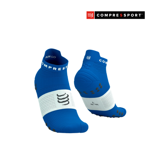 Tất Chạy Bộ Compressport Pro Racing Socks v4.0 Run Low - Xanh Princess