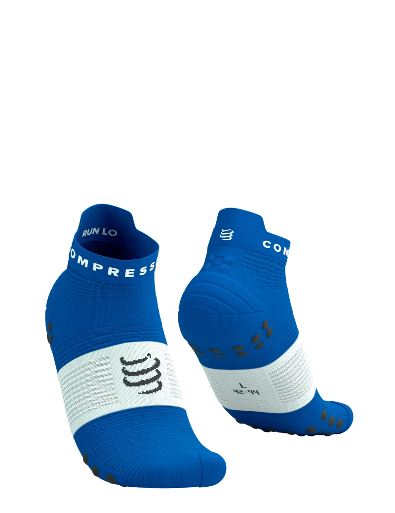Tất Chạy Bộ Compressport Pro Racing Socks v4.0 Run Low - Xanh Princess