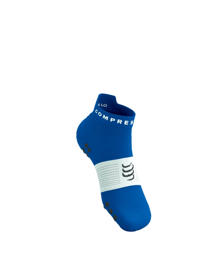 Tất Chạy Bộ Compressport Pro Racing Socks v4.0 Run Low - Xanh Princess