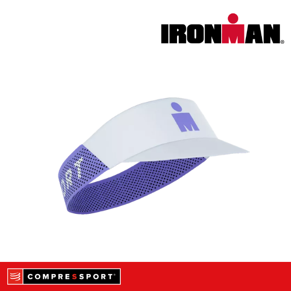 Mũ Chạy Bộ Compressport Pro Racing Visor IRONMAN 2026 - Tím Jacaranda