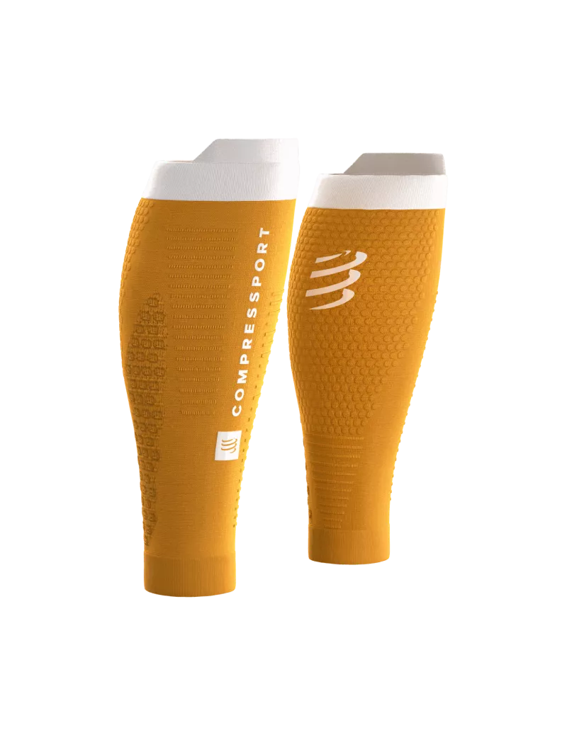 Băng bảo vệ bắp chân Compressport Calf Sleeves R2 3.0 - Vàng (Sunflower/Gray)