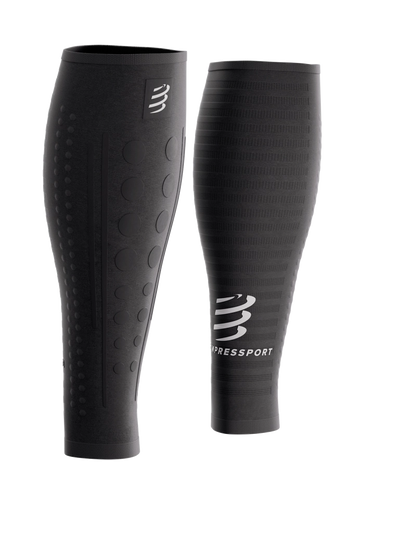 Băng bảo vệ bắp chân Compressport Calf Sleeves R2 3.0 - Đen/Trắng