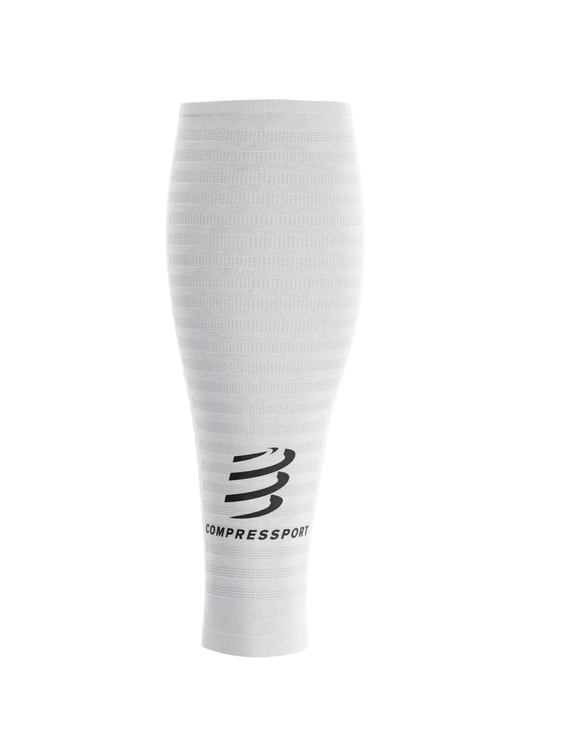 Băng bảo vệ bắp chân Compressport Calf Sleeves R2 3.0 - Trắng/Đen