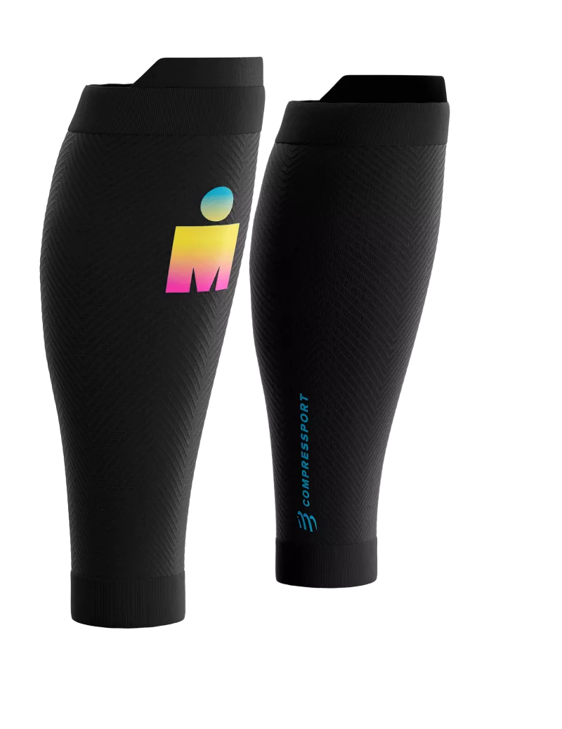 Băng Bảo Vệ Bắp Chân Compressport Calf Sleeves R2 Oxygen IRONMAN 2026 - Đen