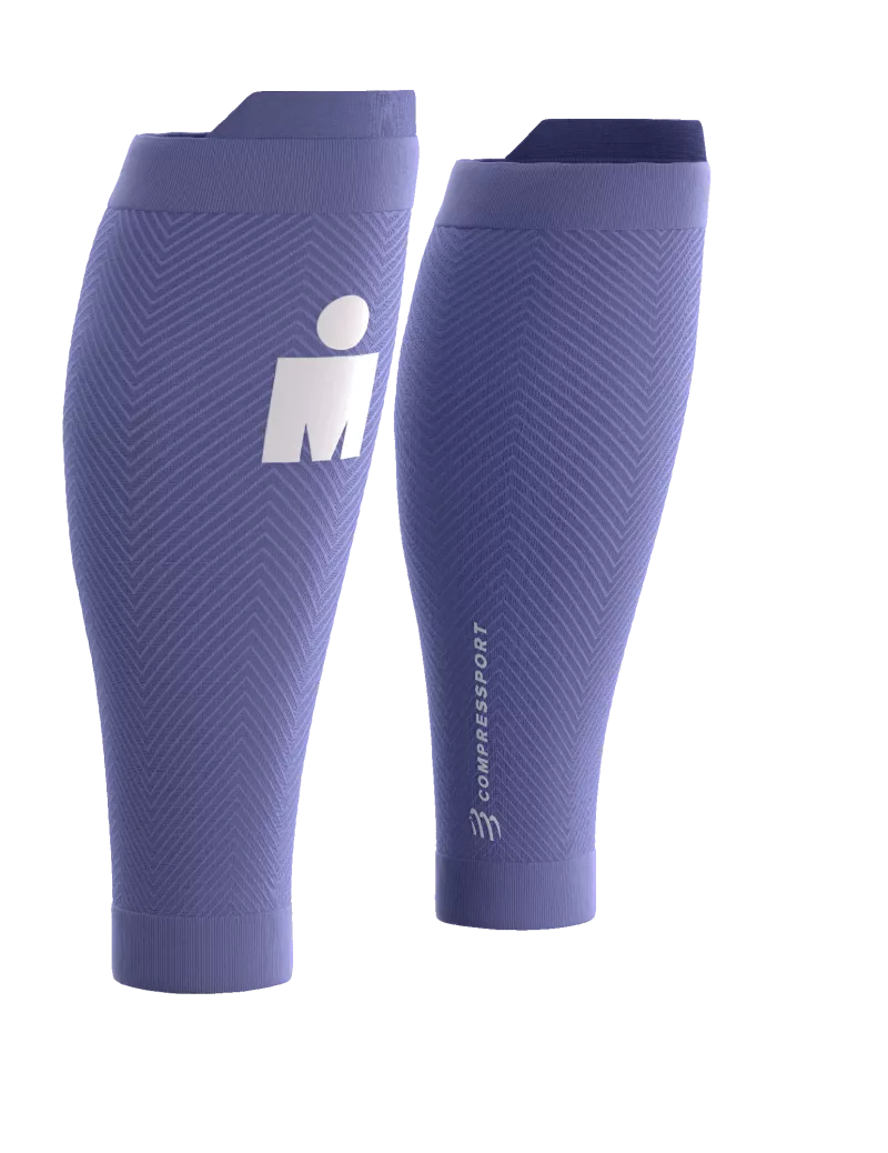 Băng Bảo Vệ Bắp Chân Compressport Calf Sleeves R2 Oxygen IRONMAN 2026 - Tím Jacaranda