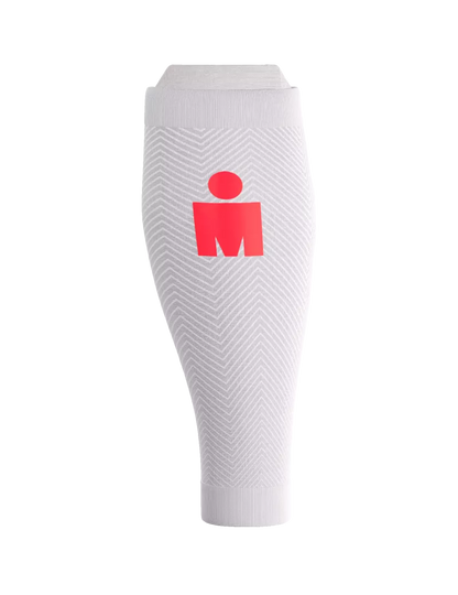 Băng Bảo Vệ Bắp Chân Compressport Calf Sleeves R2 Oxygen IRONMAN 2026 - Trắng/Đỏ