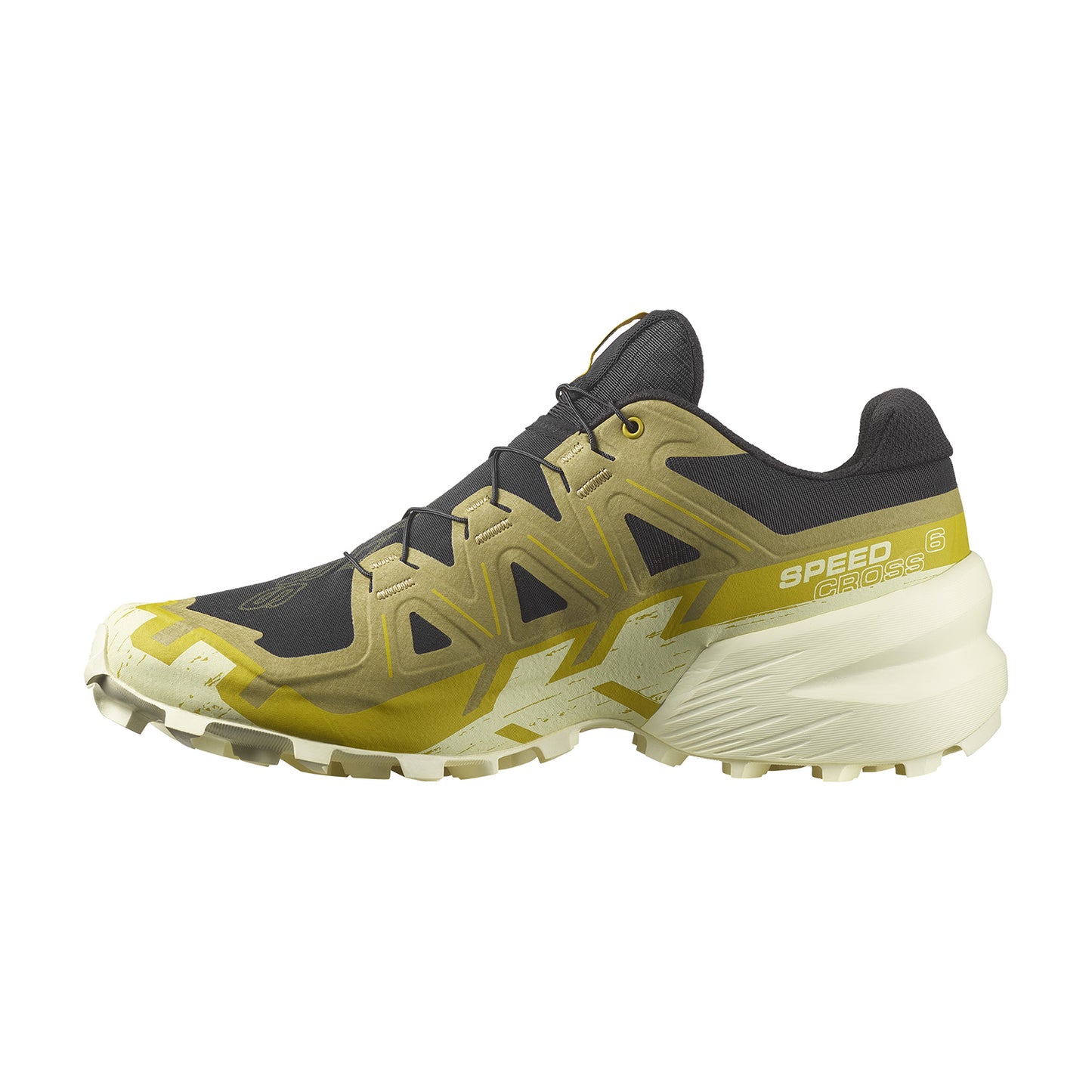 Salomon Men's Speedcross 6 - Black / Cress Green / Transparent Yellow