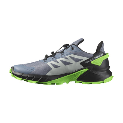 Salomon Men's Supercross 4 - Flint Stone / Black / Green Gecko