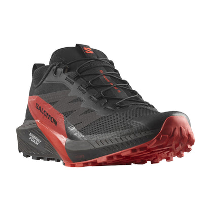 Salomon Men's Sense Ride 5 - Black / Fiery Red / Black