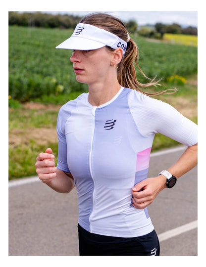 Áo Ba môn Nữ Compressport Stream Tri Top - Lavender/Begonia