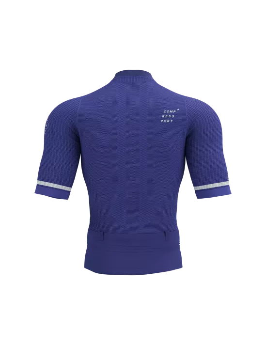 Áo chạy Trail Nam Compressport Trail Postural SS Top - Xanh (Dazz Blue)