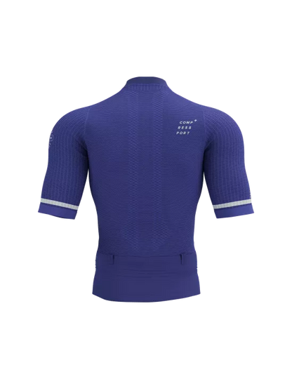 Áo chạy Trail Nam Compressport Trail Postural SS Top - Xanh (Dazz Blue)