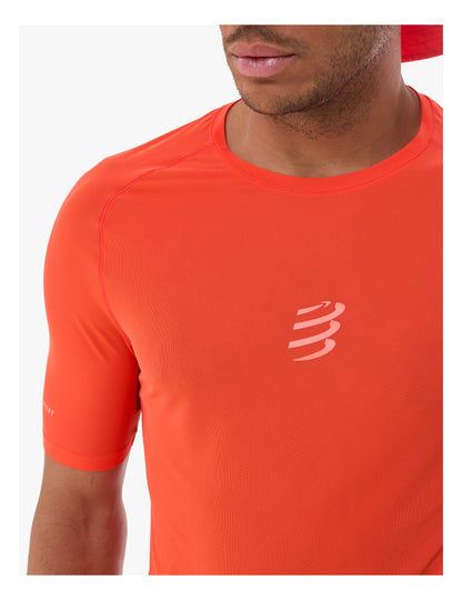 Áo Chạy Trail Nam Compressport Trail Racing SS Tshirt - Cam Tigerlily