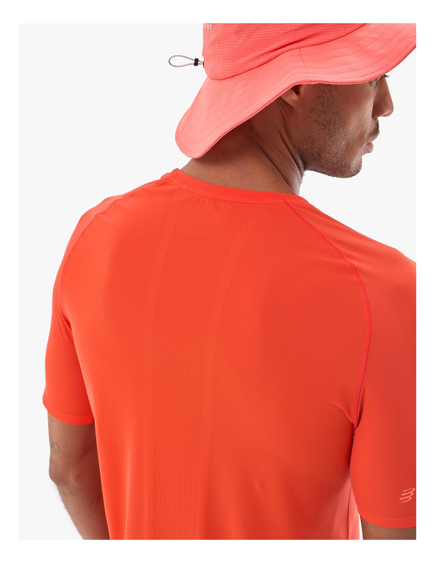 Áo Chạy Trail Nam Compressport Trail Racing SS Tshirt - Cam Tigerlily