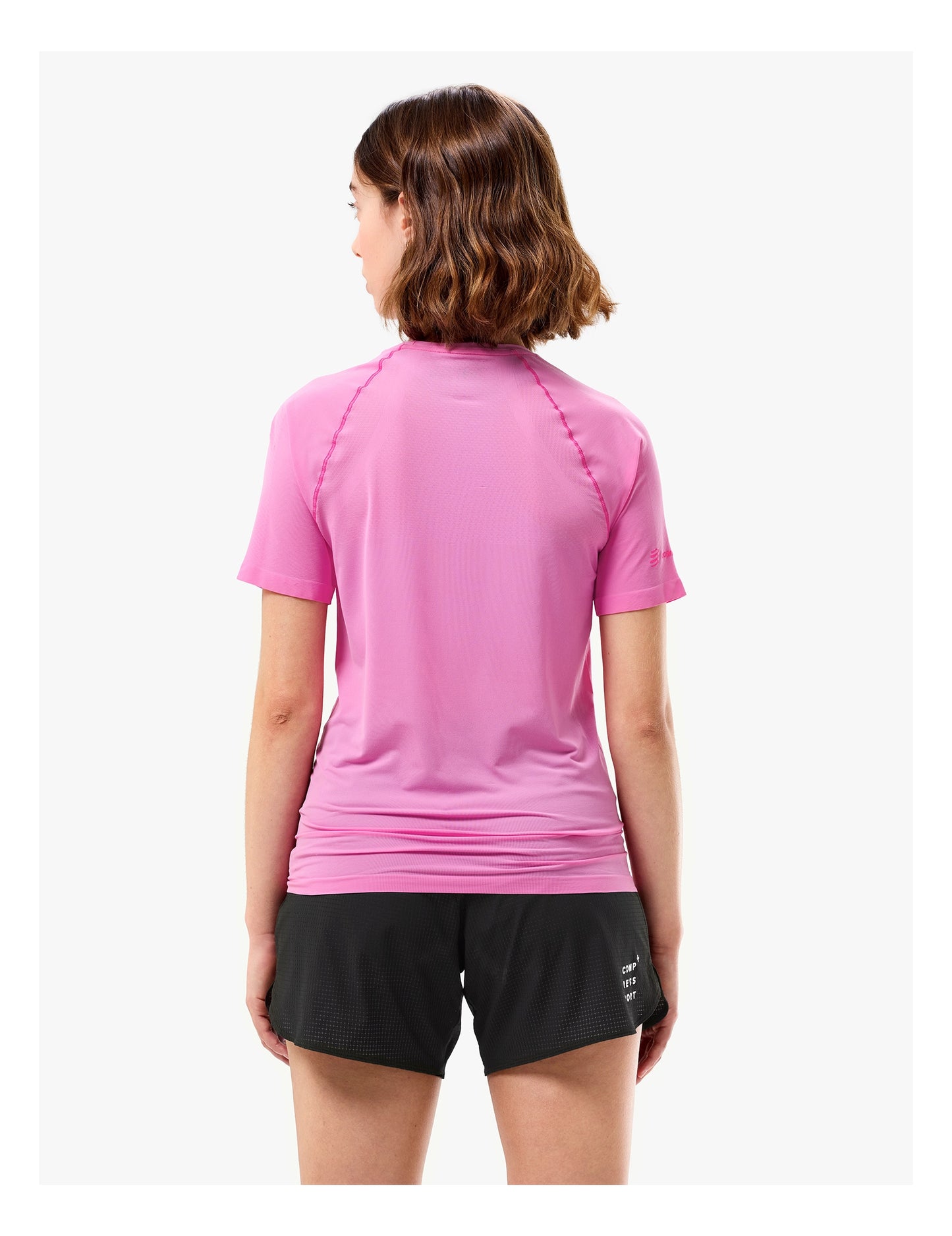 Áo Chạy Trail Nữ Compressport Trail Racing SS Tshirt - Hồng Begonia