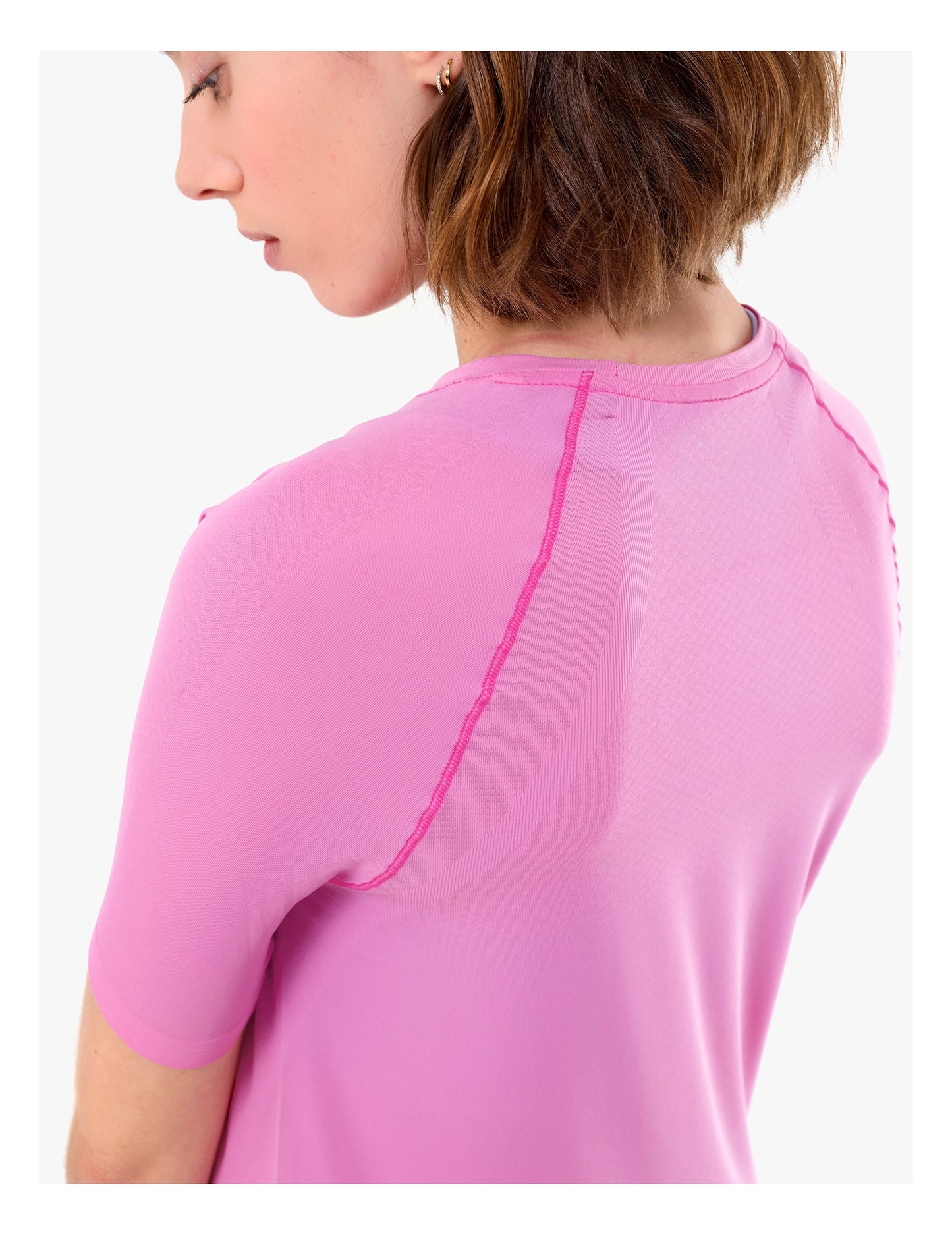 Áo Chạy Trail Nữ Compressport Trail Racing SS Tshirt - Hồng Begonia