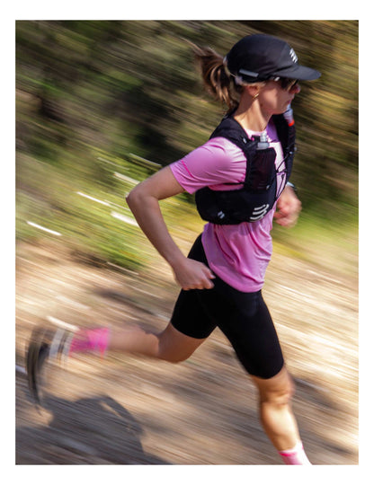 Áo Chạy Trail Nữ Compressport Trail Racing SS Tshirt - Hồng Begonia