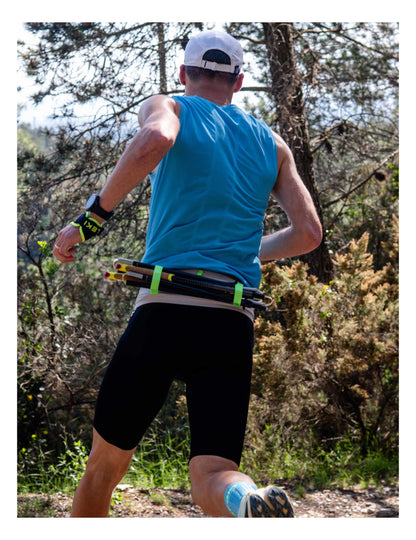 Áo chạy Trail Nam Compressport Trail Racing Tank - Xanh (Norse Blue)