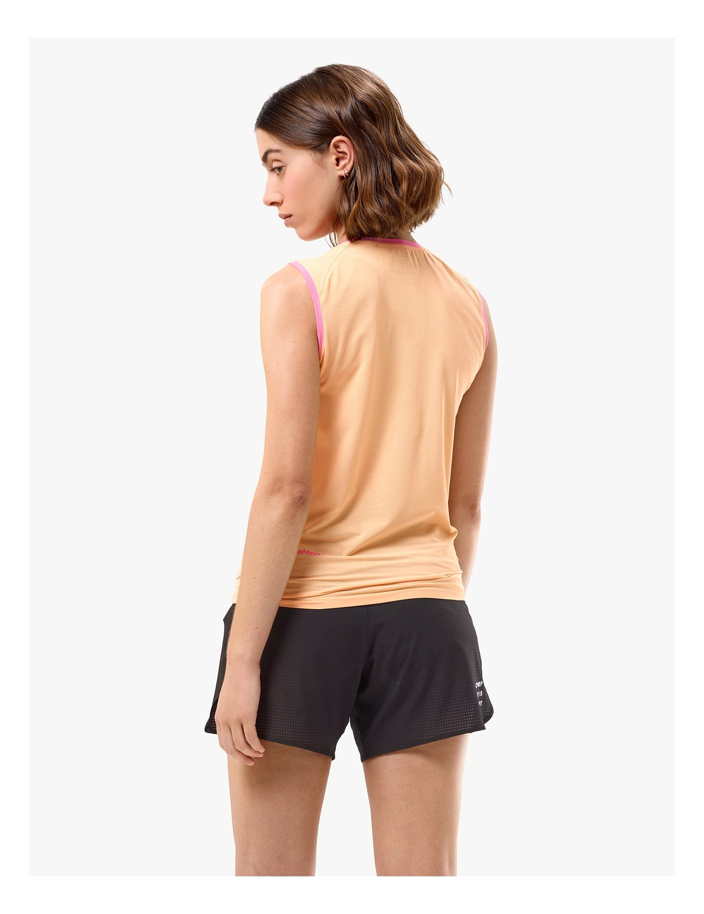 Áo chạy Trail Nữ Compressport Trail Racing Tank - Apricot