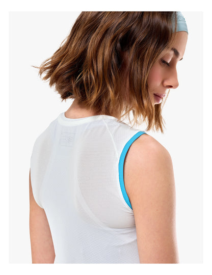 Áo chạy Trail Nữ Compressport Trail Racing Tank - Trắng Star White
