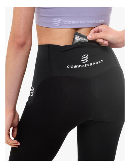Quần Chạy Trail Nữ Compressport Trail Under Control Short - Đen (Black)