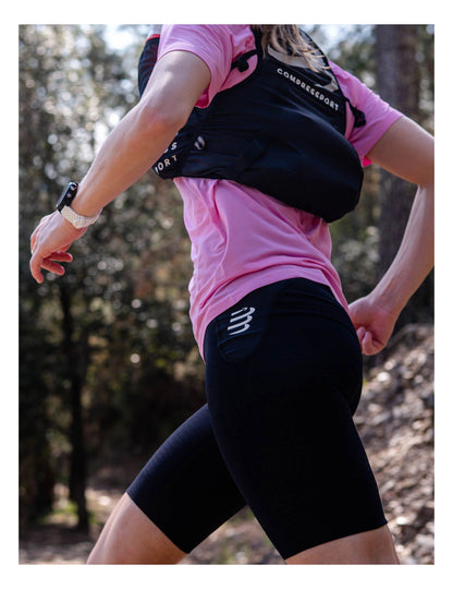 Quần Chạy Trail Nữ Compressport Trail Under Control Short - Đen (Black)