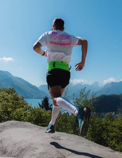 Áo Thun Nam Compressport Training SS Tshirt (Phiên bản UTMB) - Trắng