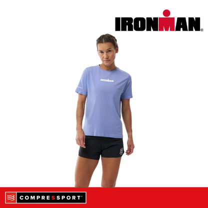Áo Thun Tập Luyện Compressport Training SS Tshirt IRONMAN 2026 - Tím Jacaranda