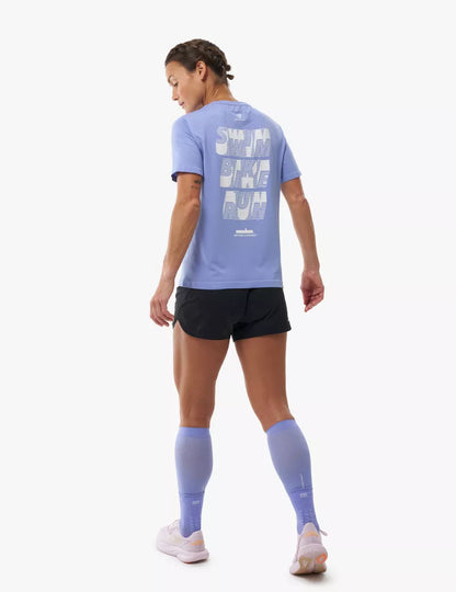 Áo Thun Tập Luyện Compressport Training SS Tshirt IRONMAN 2026 - Tím Jacaranda