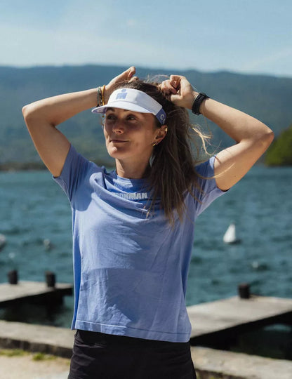Áo Thun Tập Luyện Compressport Training SS Tshirt IRONMAN 2026 - Tím Jacaranda