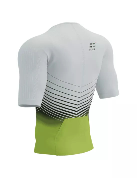 Compressport Tri Postural Aero SS Top M - White/Evening